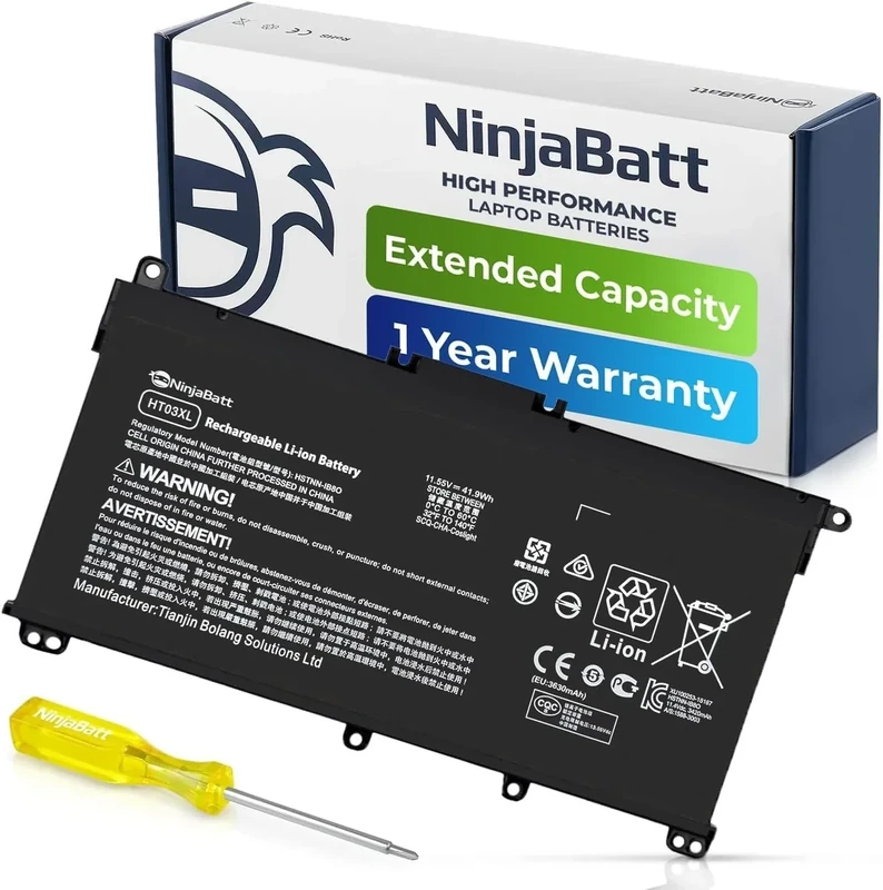 NinjaBatt HT03XL Replacement Battery for HP Pavilion 15 - 41.9Wh