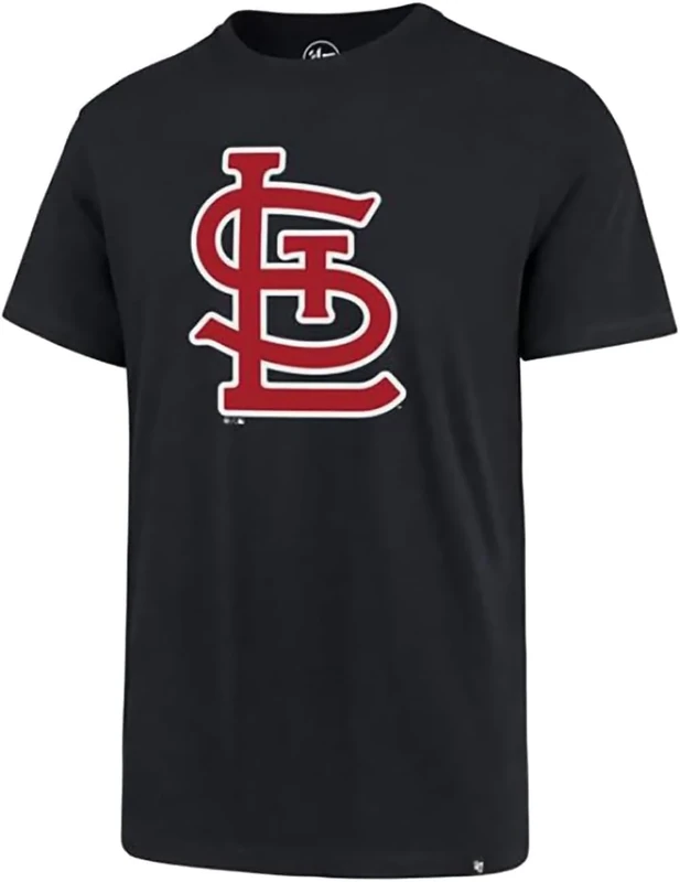 MLB Men's Imprint Match Team Color Primary Logo Word Mark T-Shirt (St Louis Cardinals Navy, Small)