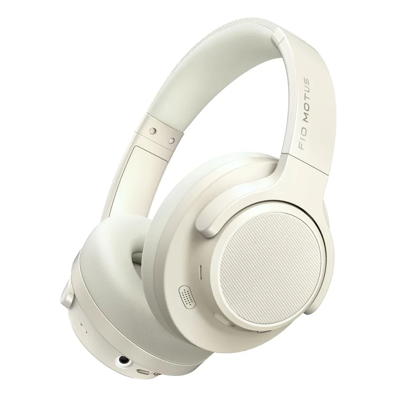 FIO MOTUS Noise Cancelling Headphones - 130H Playtime, Hi-Res Sound