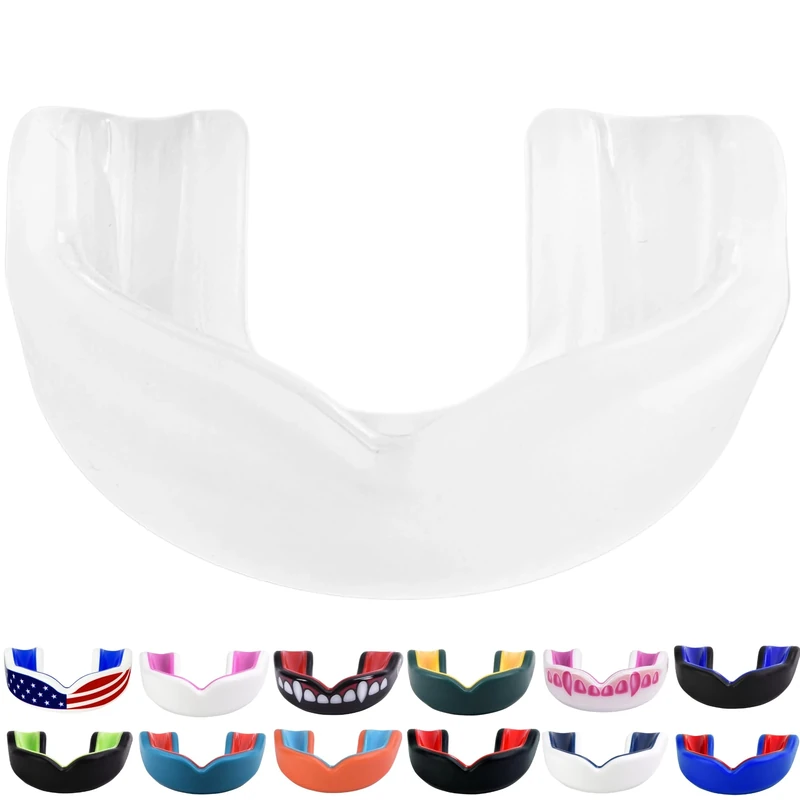 Oral Mart Youth Mouth Guard (Clear/Semi Clear) for Kids (Dual-Layer) Comfort Meets Durability - Mouthguard for Karate, Martial Arts, Taekwondo, Boxing, Football, Rugby, BJJ, Muay Thai, Hockey - Image 1
