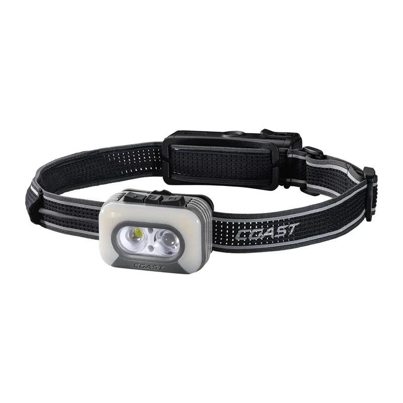 Coast RL35R Voice-Controlled 1100 Lumen Rechargeable LED Headlamp with ARC280™ Lighting, 4 Color Modes, Rear-Facing Safety Signal, Variable Light Control and USB-C Charge Port