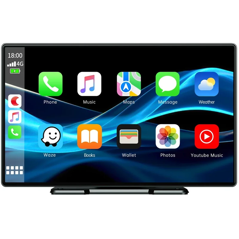 Volam Portátil Radio Coche con Inalámbrico A-pple Carplay & Android Auto,9 Pulgadas Autoradio Estéreo IPS Pantalla Táctil con Bluetooth 5.0, Pantalla de Coche con Asistencia de Voz/Mirror Link/FM/AUX - Image 1