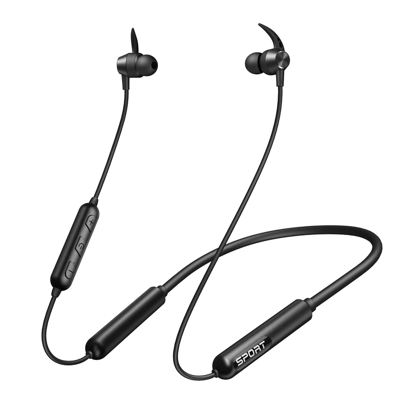 CXK Neckband Headphones, Bluetooth Headphones Stereo Bass in-Ear Headsets with Mic, IPX6 Waterproof Earphones, Neckband Earbuds for Sport