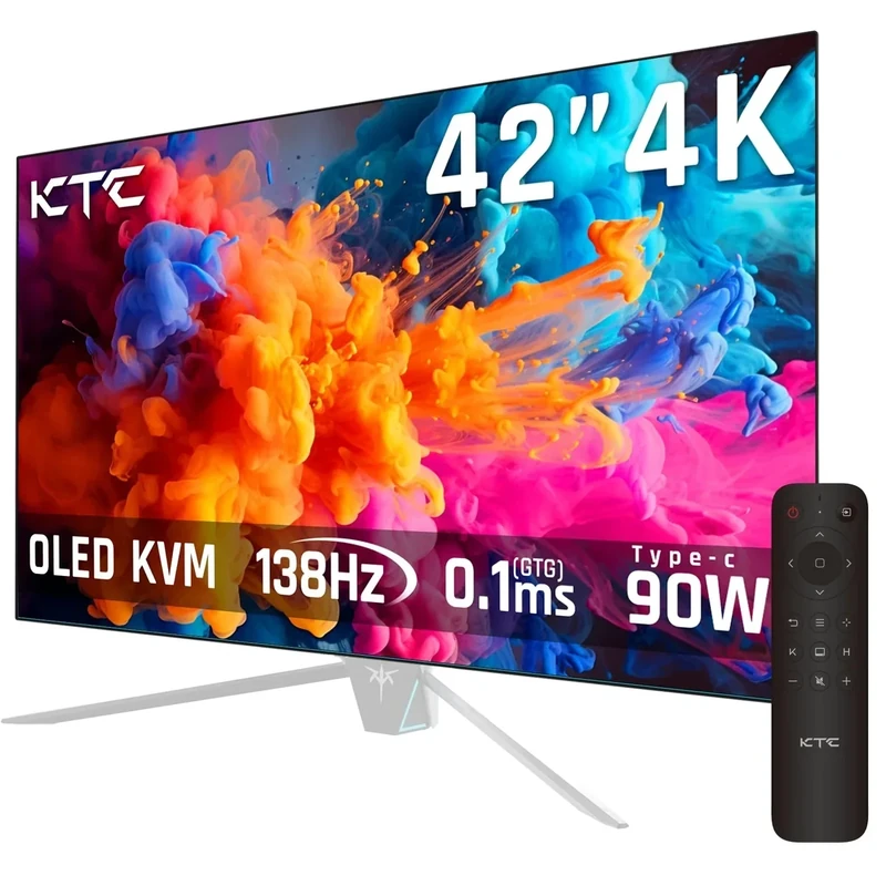 KTC 42-inch 4K OLED Monitor - 138Hz, 0.1ms GTG, 90W USB-C, 134% sRGB