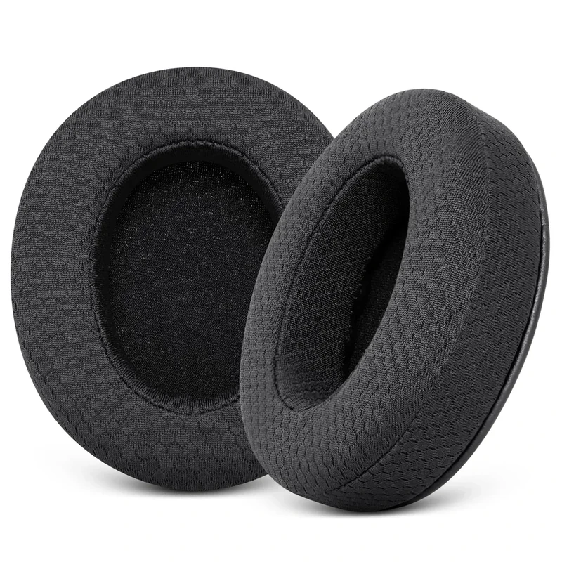 Replacement Ear Pads for Sony MDR 7506 - GVOEARS Earpad Mesh Fabric Cushions for MDR V6 V7 MDR-CD900ST Headphones with Memory Foam (Black)