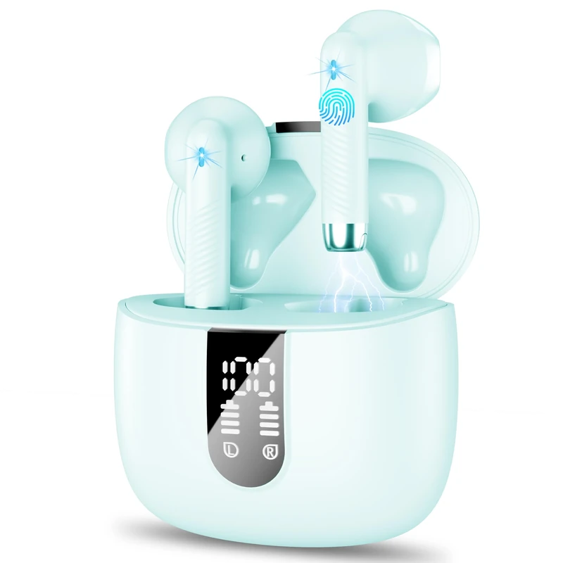 Wasart Wireless Earbuds Bluetooth 5.3 - Deep Bass, IP7 Waterproof