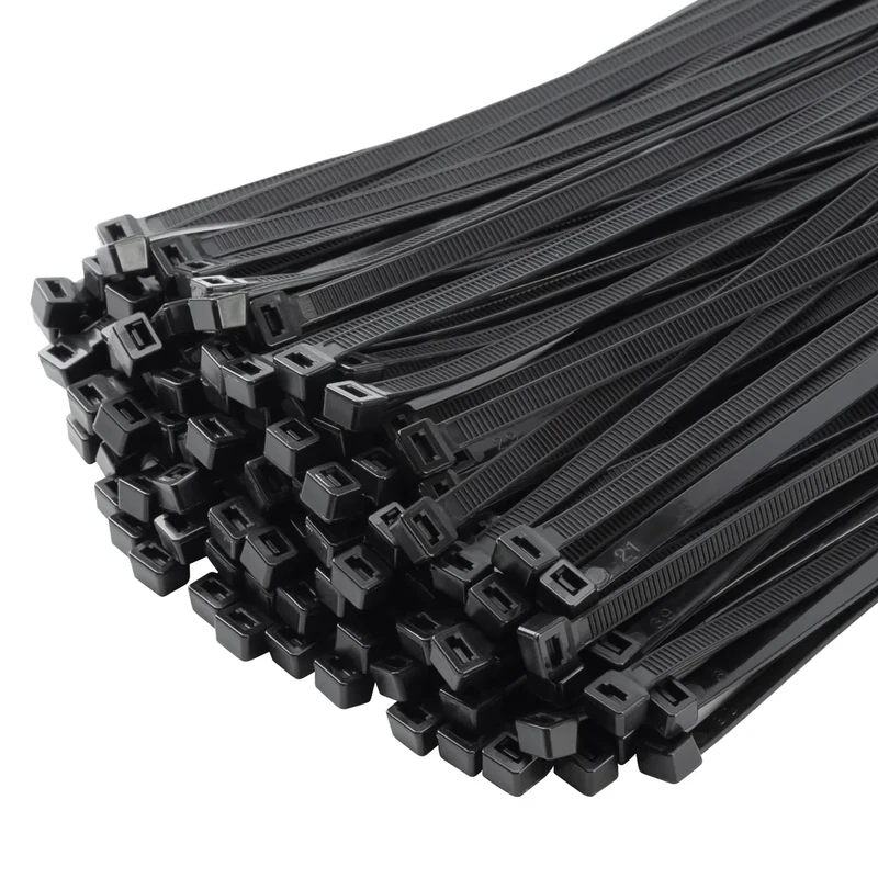 MasiStranth 200PCS 10 inch Black Zip Ties 75LBS Tensile Strength Self-Locking heavy duty UV Resistant Cable Tie Wraps for indoor and outdoor use(Black)