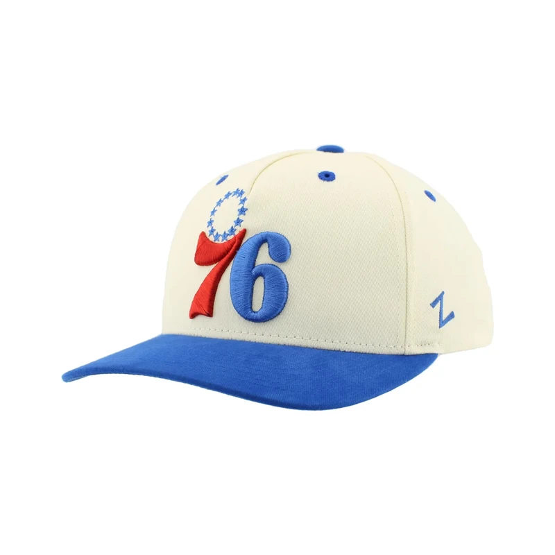 Philadelphia 76ers NBA Officially Licensed Adjustable Snapback Hat Marquee Ivory
