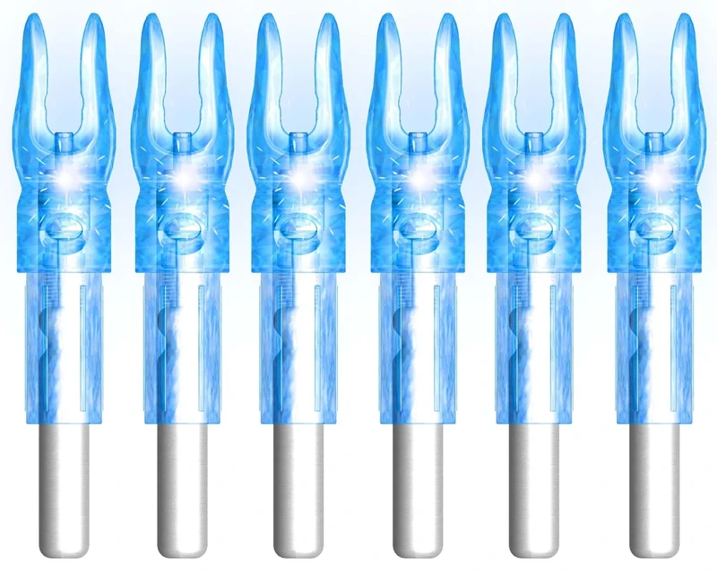 XHYCKJ 6PCS GT Led Lighted Nocks for Arrows with .246" Inside Diameter,Screwdriver Included