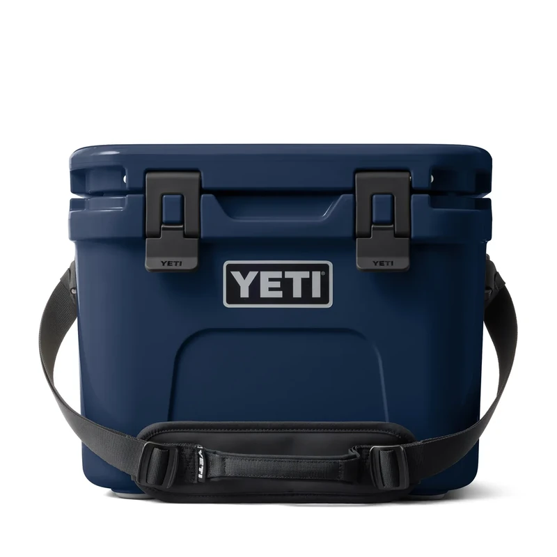 YETI Roadie 15 Hard Cooler with DoubleDuty Shoulder Strap, Navy