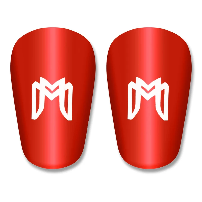 MediCaptain MiniGuards - Mini Shin Guards for Soccer Players - Tiny Shin Pads for Men, Women, Teens - Miniature Shin Guards 3.9 x 2.4 inch - Perfect for High Level Soccer Athletes (Red)