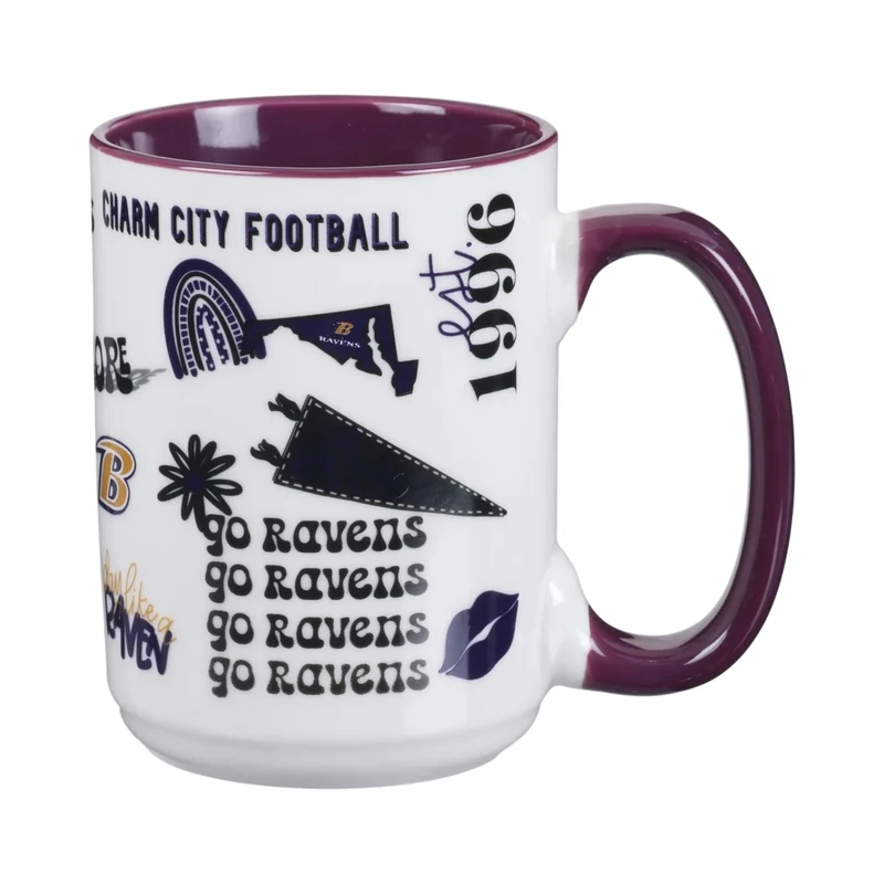 The Memory Company Officially Licensed NFL - Baltimore Ravens 15oz Team Spirit Mug
