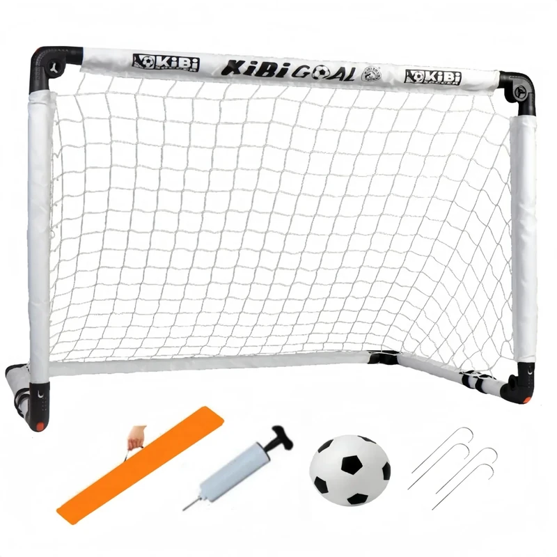 KiBiGOAL Kids Soccer Goal for Backyard Set, Kids Mini Goals for The Backyard/Indoor/Outdoor, Children Soccer Gift (45.27in * 31.49in Goal + Ball Size 3)