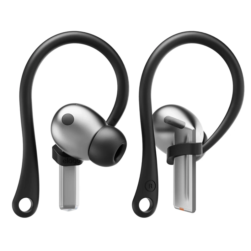 elago Ear Hooks Designed for Samsung Galaxy Buds 3 &Galaxy Buds 3 Pro Earbuds Accessories, Anti-Slip, Ergonomic Design, Comfortable Fit (Black)