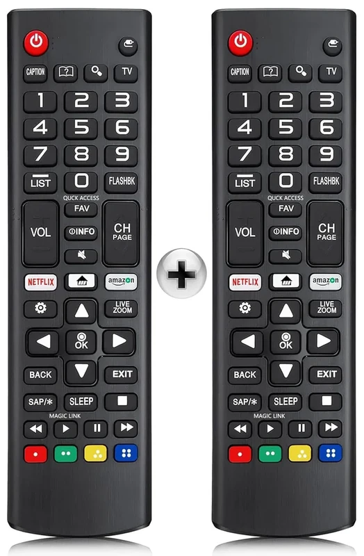 (Pack of 2) Upgrade Replacement Remote for LG Smart TV, Universal Remote Control for LG All Models LED LCD OLED HDTV 3D Smart TVs AKB75095307 AKB74915305 AKB75375604 AKB73715608