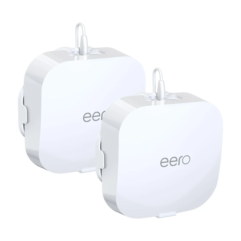 HomeMount Made for eero Pro 6/6e Wall Mount - Secure & Sleek Cable Management, Compatible with eero Pro 6/6e, Durable ABS Material, Easy Installation (2 Mounts)