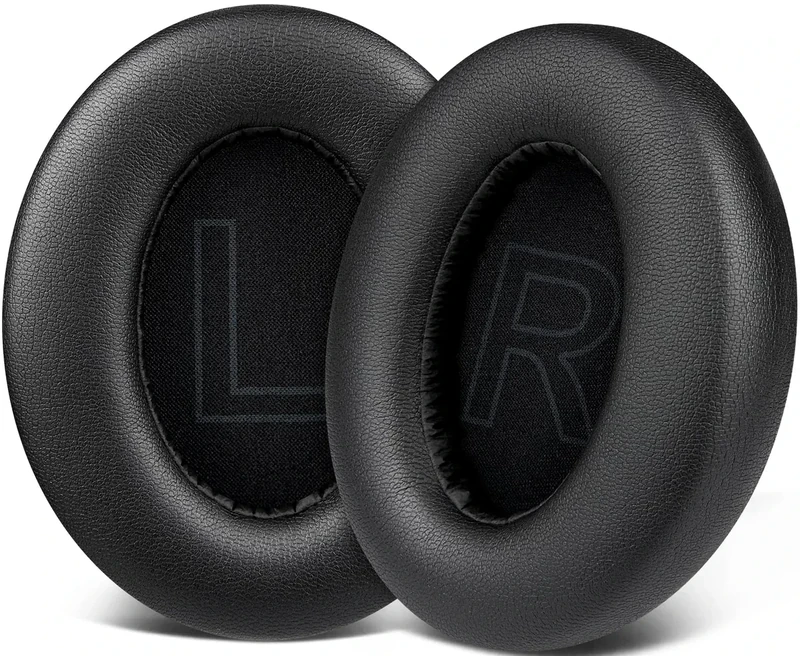 SOULWIT Ear Pads Cushions Replacement for Anker Soundcore Life 2 (Not fit Life 2 Neo)/Q20/Q20+/Q20I/Q20BT Headphones, Ear Pads with Softer Protein Leather, Noise Isolation Foam - Black