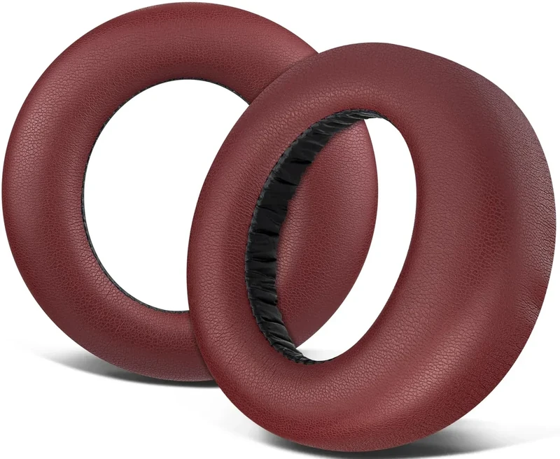SOULWIT PS5 Pulse 3D Headset Earpads - Soft Leather, Burgundy