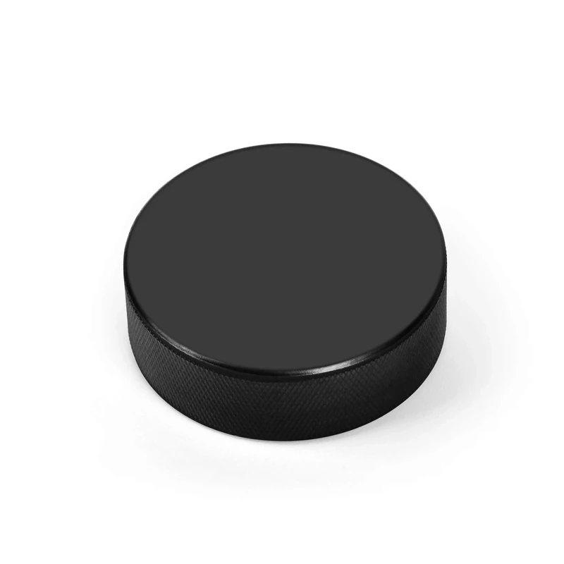AceFox Official Ice Hockey Pucks - 6oz Regulation Size (3" Diameter, 1" Thickness) - 4-Pack Black Training Pucks