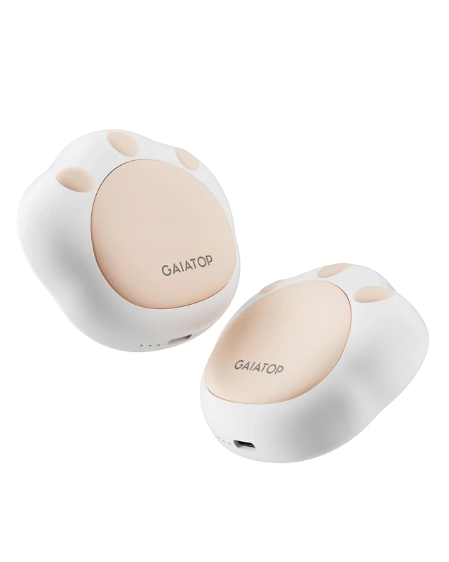 Gaiatop Hand Warmers Rechargeable, 2 Pack Cute Cat Paw Design 3 Levels Magnetic Electric Pocket Heater, Reusable Portable Hot Hands Stocking Stuffers Gifts for Women Men Cat Lover