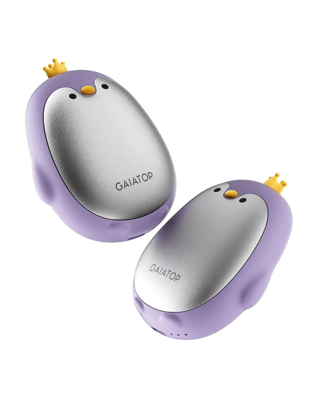 Gaiatop Magnetic Hand Warmers Rechargeable 2 Pack, 3 Settings Cute Pocket Penguin, Fast Hot Hands Reusable Portable Electric Heater for Camping Hunting Golf, Stocking Stuffers Gifts for Women Men
