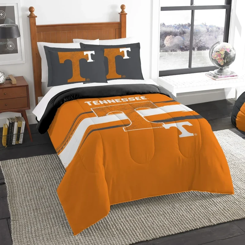 Texas Longhorns Comforter Set – Horns Bedding for Dorms, Guest Rooms, RVs, Tailgates & Game Day Decor, Full/Queen