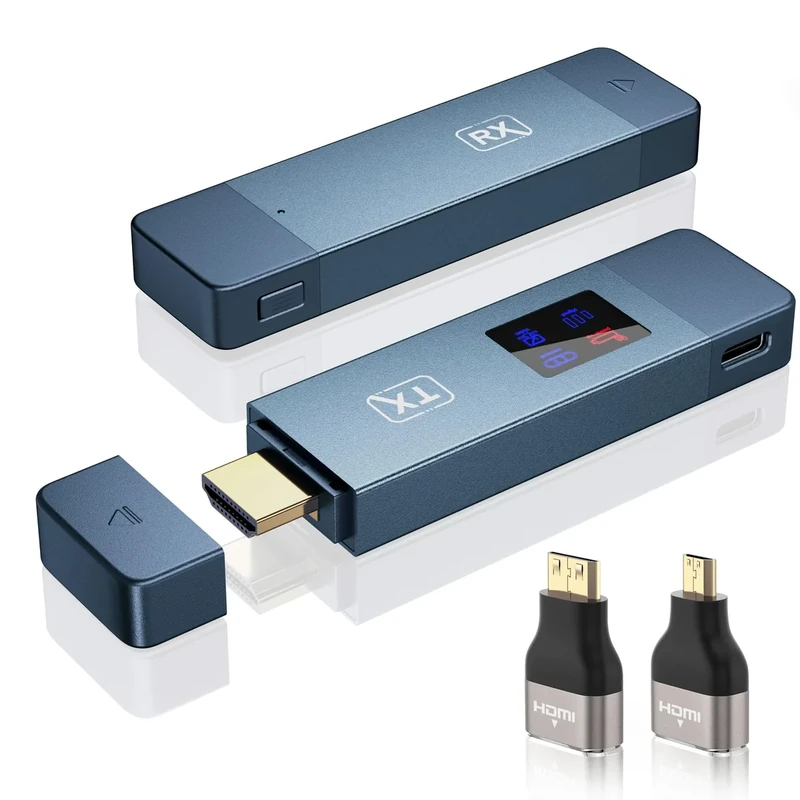 BRAIDOL Wireless HDMI Transmitter & Receiver - 4K Dual-Band 100ft Kit