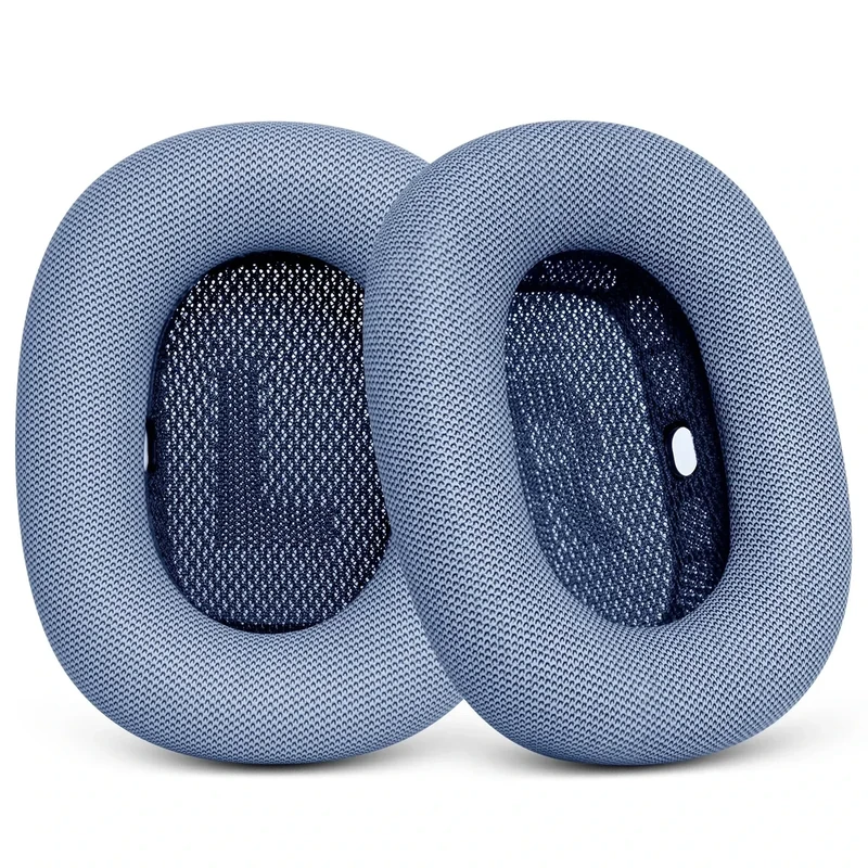 Replacement Ear Cushions for AirPods Max - Upgraded Ear Cups for Apple Headphones - GVOEARS Earpad Cover with Silicone Gel Memory Foam (Blue)