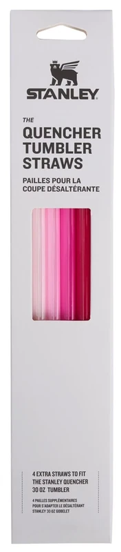 Stanley Quencher Tumbler Straws for 30 oz | Reusable Replacement Straws for Tumbler with Handle | Stainless Steel Drinking Cup Accessory | BPA-Free | Pink Multi Pack