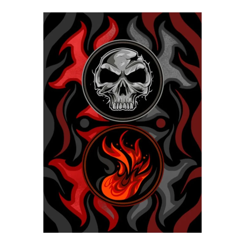 Realm Guard - 100ct Textured Matte TCG/MTG Card Art Sleeves (Black Red)