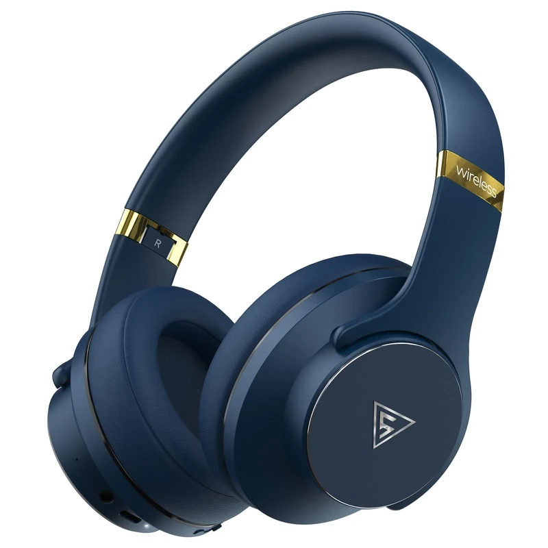 DOQAUS Over-Ear Bluetooth Headphones - 90H Playtime, 3 EQ Modes, Mic
