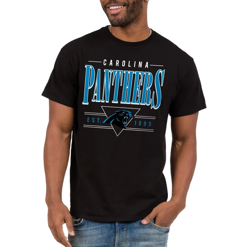 Carolina Panthers NFL Established Retro - Adult Short Sleeve Fan T-Shirt for Men & Women