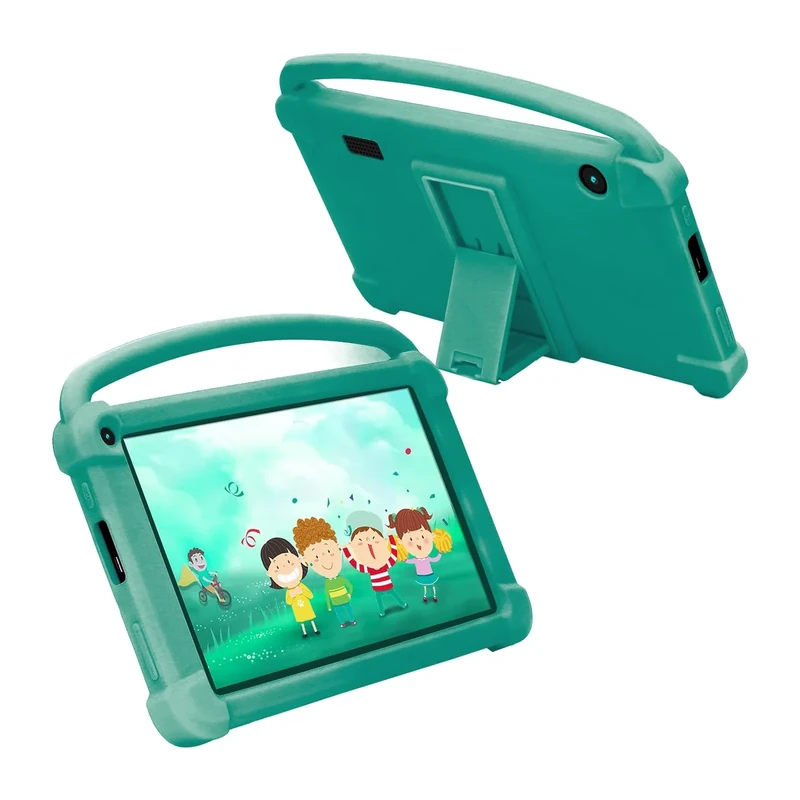 Kids Tablet 7 inch for Boys Girls, Android Tablets for Kids 4GB RAM 32GB ROM Toddler Tablet WIFI Bluetooth Safety Eye IPS Screen Parental Control, Dual Camera Shockproof Case for Educational, Games.