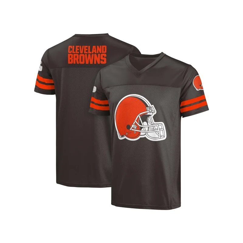 FOCO NFL Men's Officially Licensed Primary Logo Game Day Team Jersey (Small, Cleveland Browns - Brown)