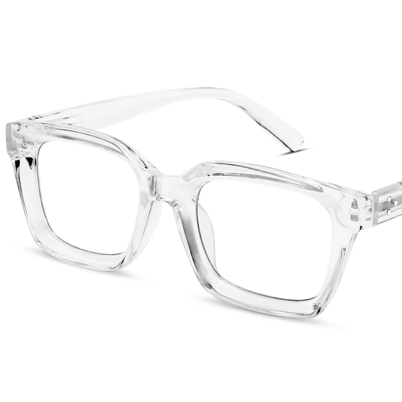 IBOANN Oversized Blue Light Glasses for Woman, Funky Fashion Glasses With Preppy Look, Reduce Screen Fatigue Computer Glasses