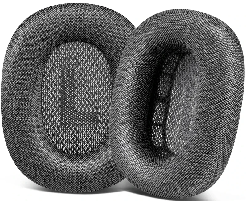 SOPROM AirPods Max Ear Cushions - Mesh Fabric Soft Foam - Space Gray