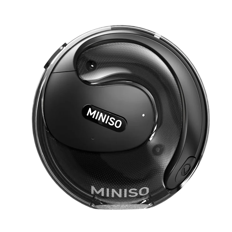 MINISO X15 PRO Translation Earbuds Open Ear Headphone Bluetooth 5.4 OWS AI Headphones Support 148 Languages Wireless Ear Buds with Earhooks IPX5 Waterproof Bluetooth Black（with AI）