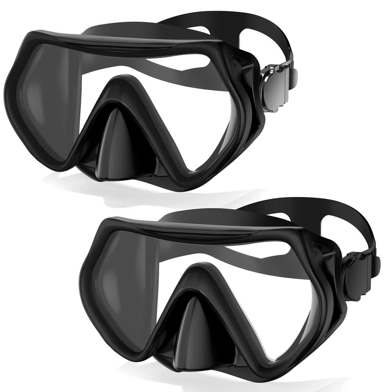 Snorkeling Gear for Adults, Dry-Top Snorkel Set Scuba Diving mask, Snorkel Mask, Panoramic Anti-Leak Anti-Fog Tempered Glass Lens, Swimming Training Snorkeling Packages