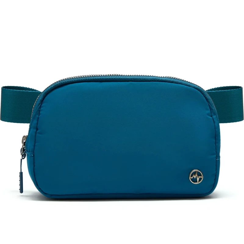 Pander Unisex Belt Bag Fanny Pack for Women with Adjustable Strap, Small Waist Pouch for Workout Running Traveling Hiking. (Ocean Blue)