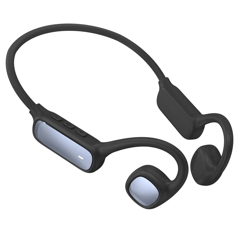 Kids Bluetooth Headphones, Wireless Kids Earbuds with 85dB Volume Limit, Bluetooth5.3, Air Conduction Open-Ear Headphones, 20-Hour Playtime, with Built-in Mic for Toddlers, Boys and Girl (Black)