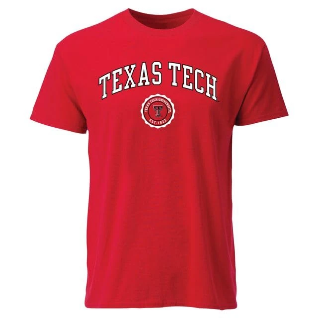 Barnesmith Texas Tech University TTU Red Raiders Short-Sleeve T-Shirt, Heritage, Red, X-Large