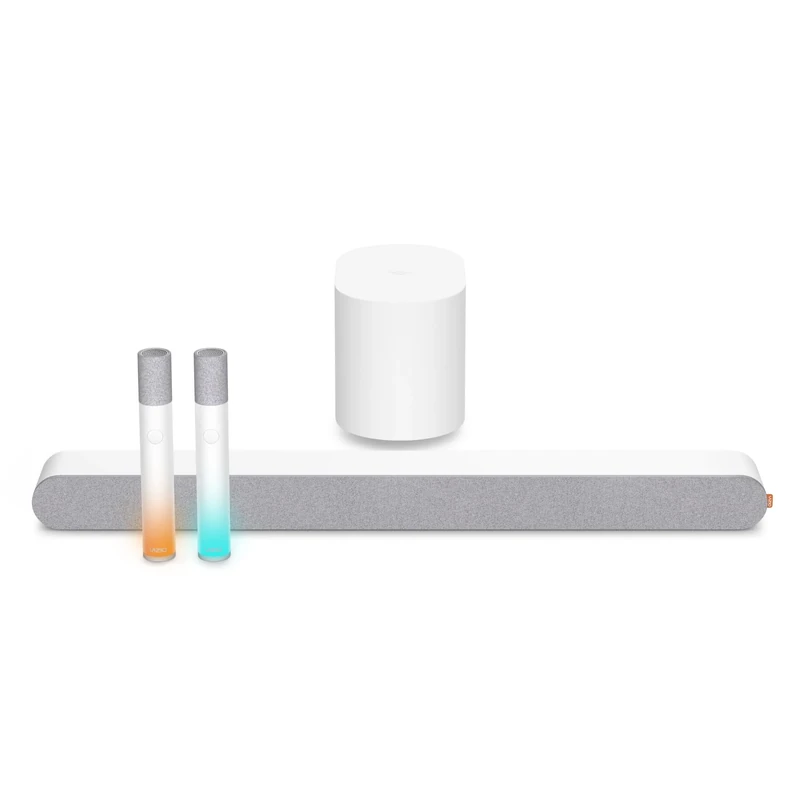 VIZIO MicMe 2.1 Karaoke Soundbar, 2 Wireless Microphones, Wireless Subwoofer w/Dolby Atmos, DTS:X, Bluetooth Speaker, QuickFit™ Compatible — SK210X-0805 (New)