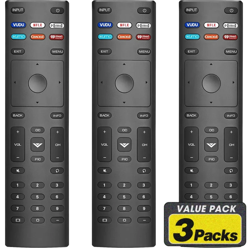 YesBes 3-Pack VIZIO Smart TV Remote Replacement - No Setup Required