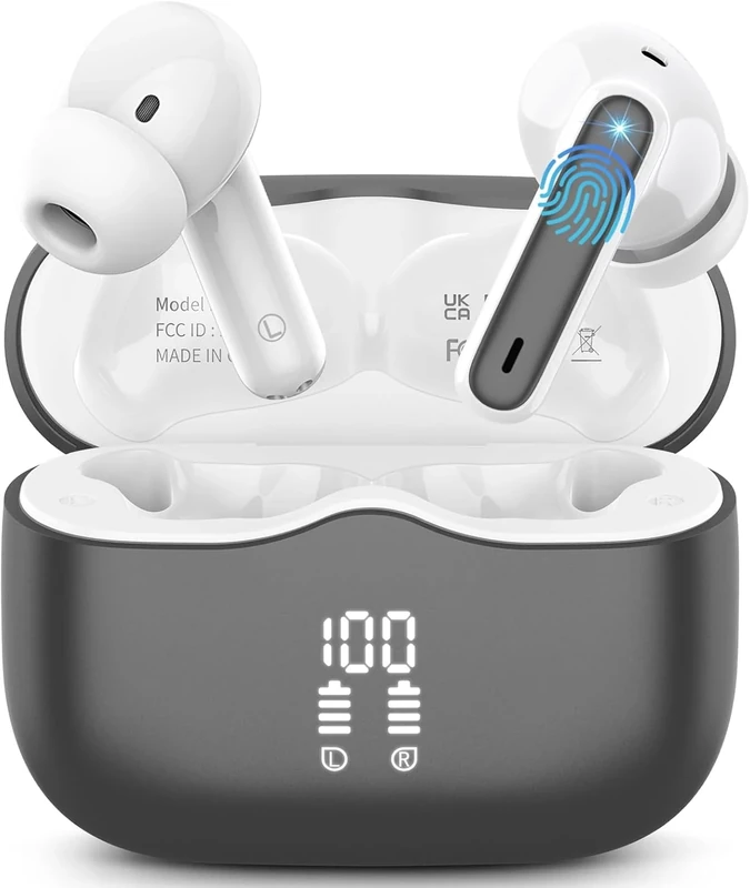 Xinwld Bluetooth 5.3 Earbuds - HiFi Stereo, Deep Bass, 40H, IP7