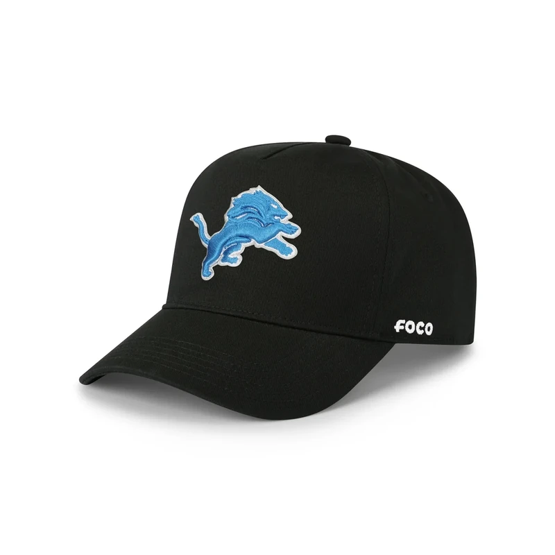 FOCO Detroit Lions NFL Primary Logo Marquee RF Cap - Black