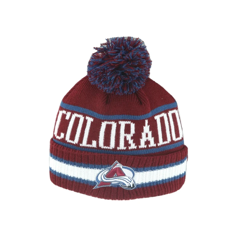 Colorado Avalanche NHL Officially Licensed Youth Beanie Pom Freestyle