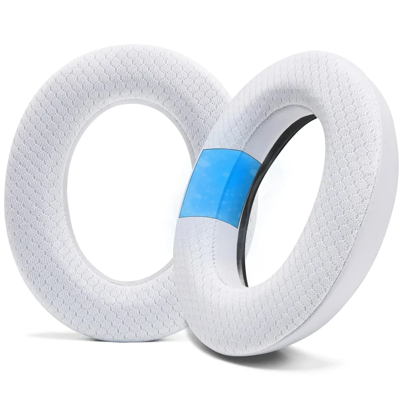 WC Freeze Momentum 4 - Cooling Gel Earpads for Sennheiser Momentum 4 Wireless & HDB 630 Headphones by Wicked Cushions - Boost Comfort, Thickness, & Sound Isolation for Epic Listening | White
