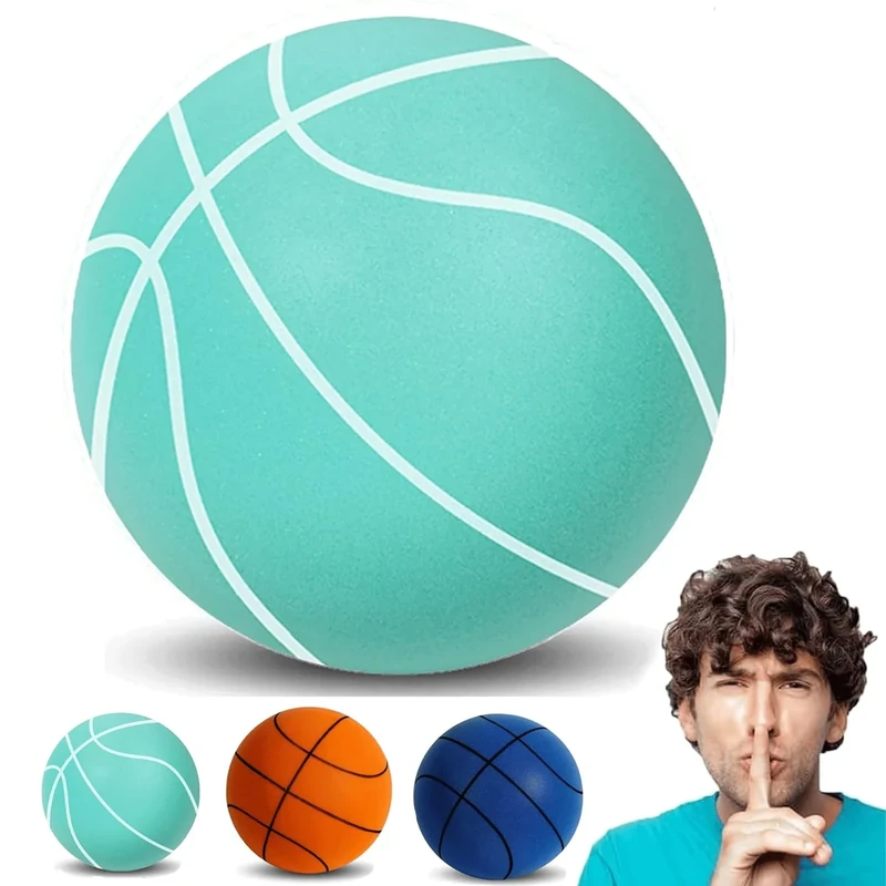 Womefic Upgraded Size 7 Silent Basketball - Noise Reduction Indoor Basketball for Home Practice, True Bounce & Durable PU Foam, for Kids & Adults to Play Quietly at Home