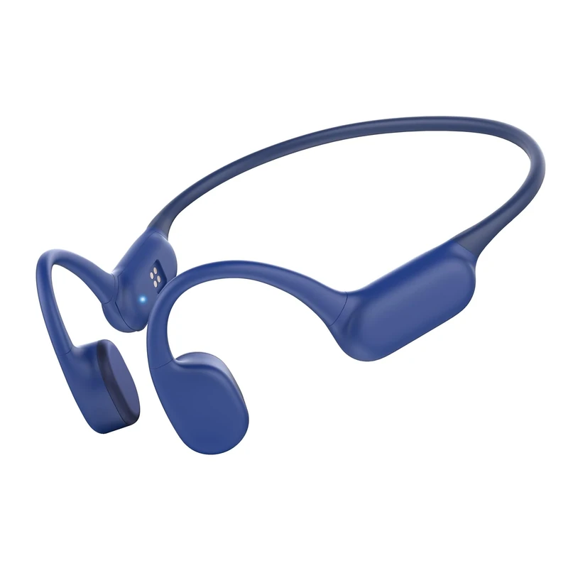GEUYNAY Bone Conduction Headphones, Open Ear Headphones Bluetooth 5.4 Wireless Headsets with Mic,IPX7 Waterproof Sport Headphones for Running, Cycling, Workout(Blue)