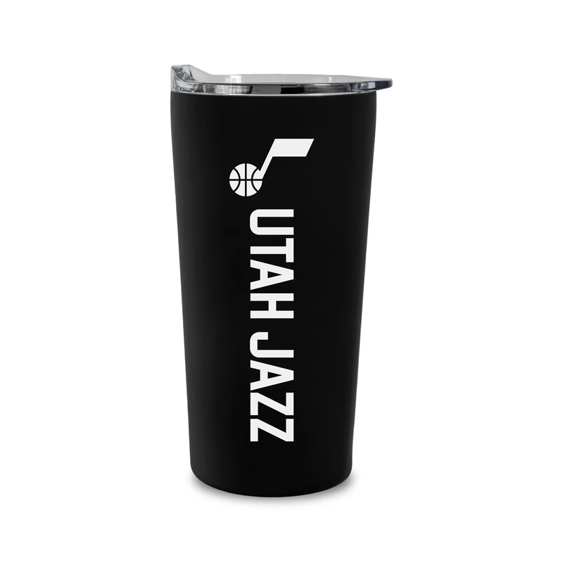 Rico Industries NBA Basketball Utah Jazz 18oz Soft Touch, Easy Grip Tumbler